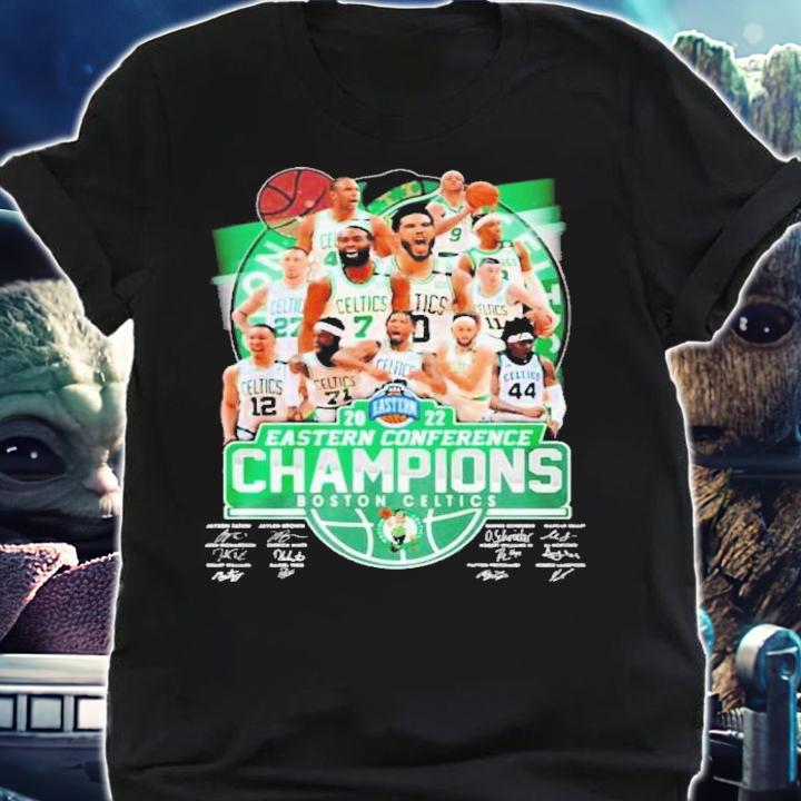 Boston Celtics Eastern Conference Champions Signatures 2022 Shirt t-shirt