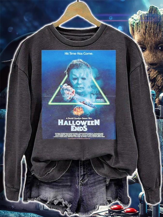 Halloween Ends Halloween Ends 2022 Michael Myers His Time Has Come Shirt t-shirt sweatshirt