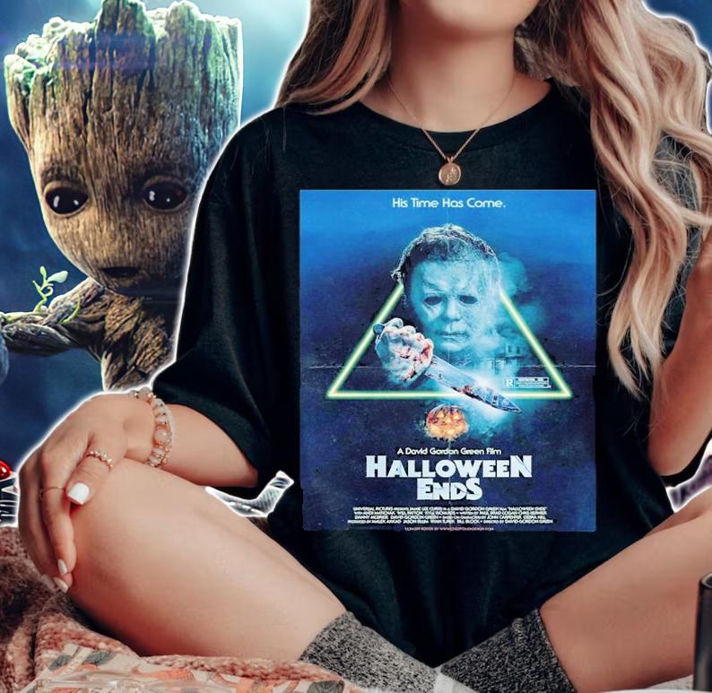 Halloween Ends Halloween Ends 2022 Michael Myers His Time Has Come Shirt t-shirt woman shirt
