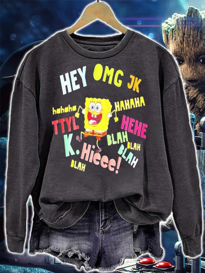 Spongebob Hey Omg Jk Hahaha Shirt t-shirt