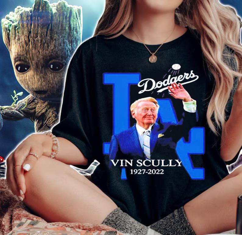 Vin Scully Forever The Voice Of The Dodgers T-shirt t-shirt