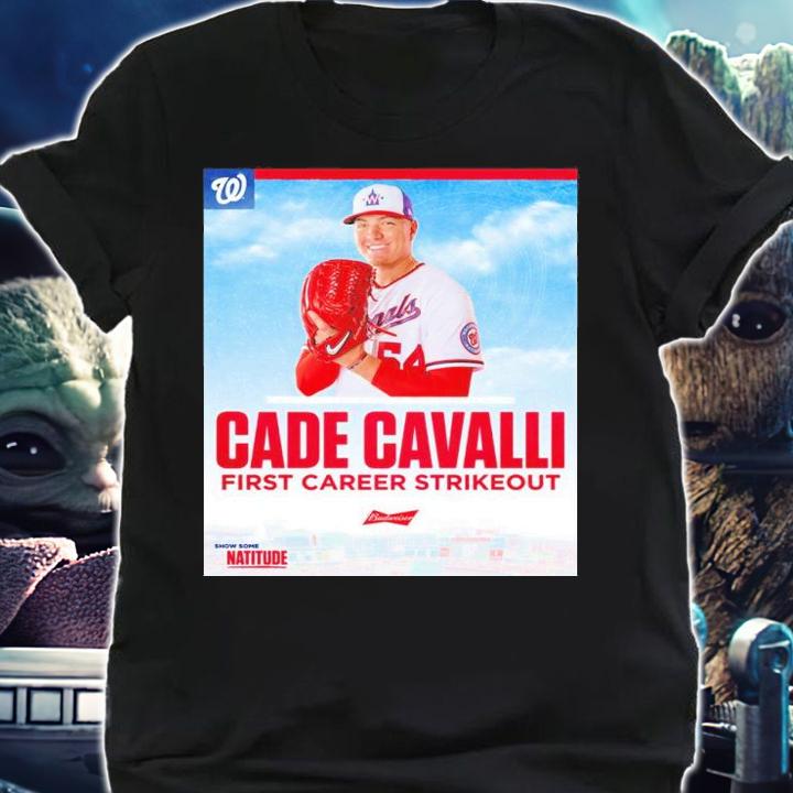 Washington Nationals Cade Cavalli First Career Strikeout Shirt t-shirt shirt