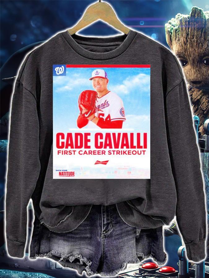 Washington Nationals Cade Cavalli First Career Strikeout Shirt t-shirt sweatshirt