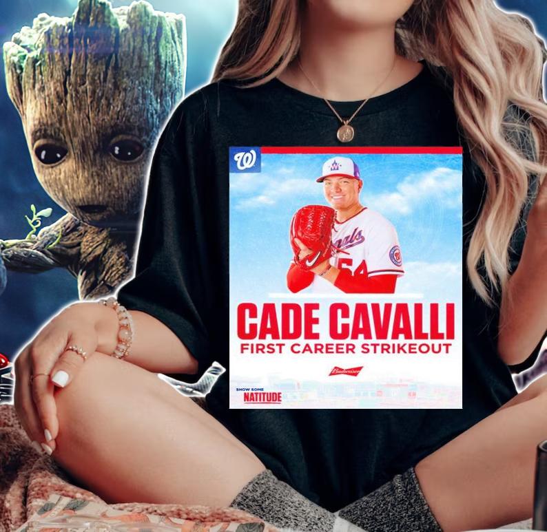 Washington Nationals Cade Cavalli First Career Strikeout Shirt t-shirt woman shirt