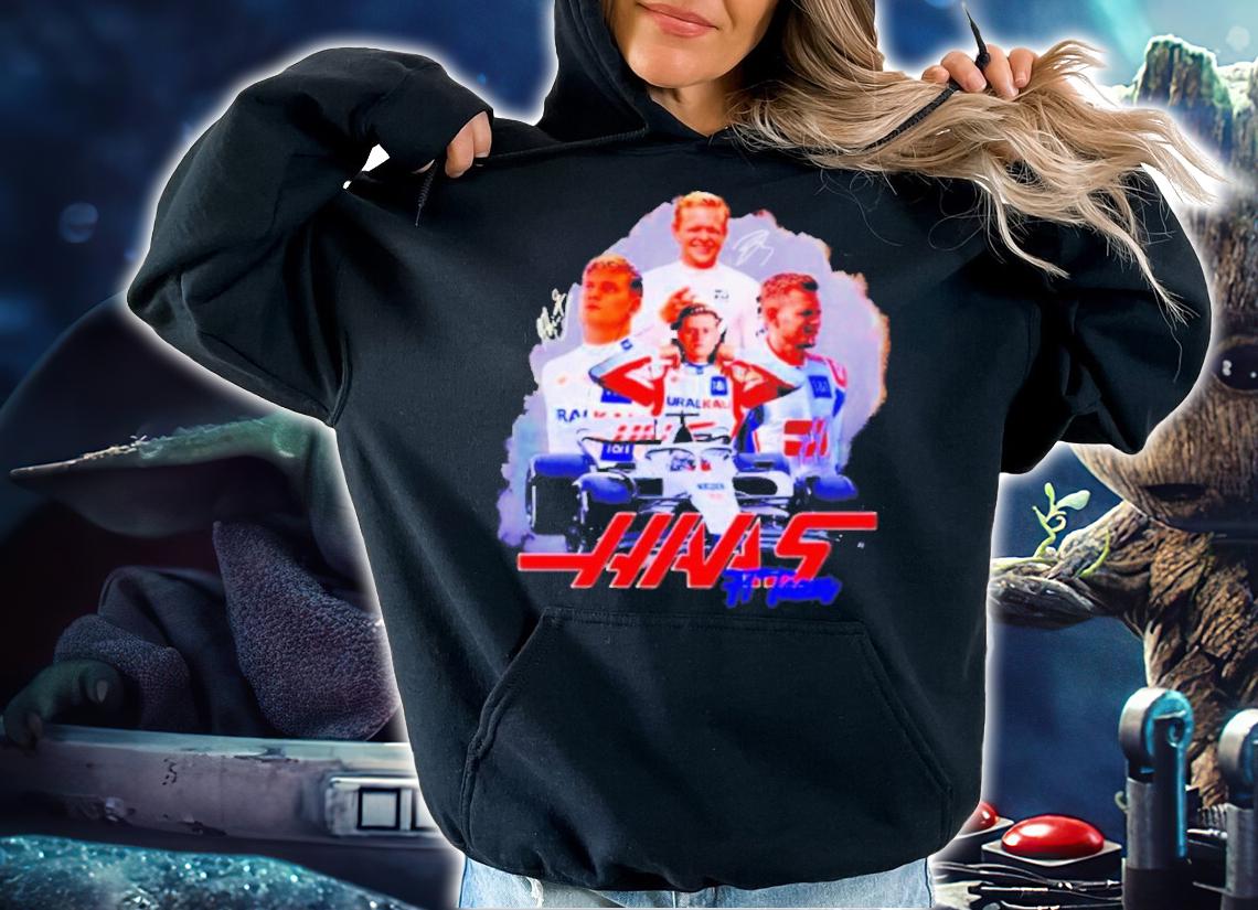 Formula 1 Haas Mazepin F1 Team Racing Kevin Magnussen Signatures Shirt t-shirt hoodie