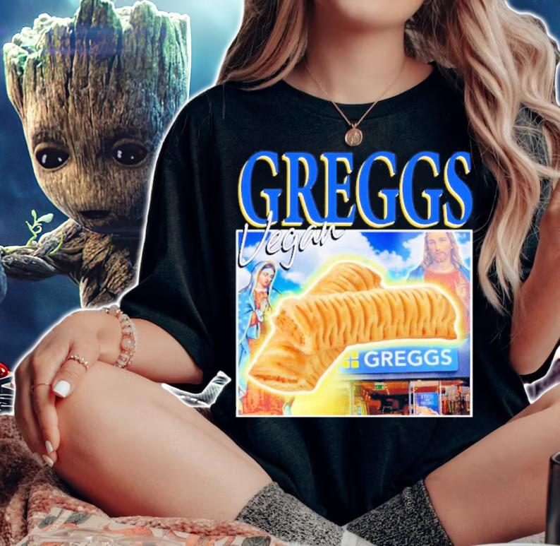 Greggs Vegan Shirt t-shirt woman shirt