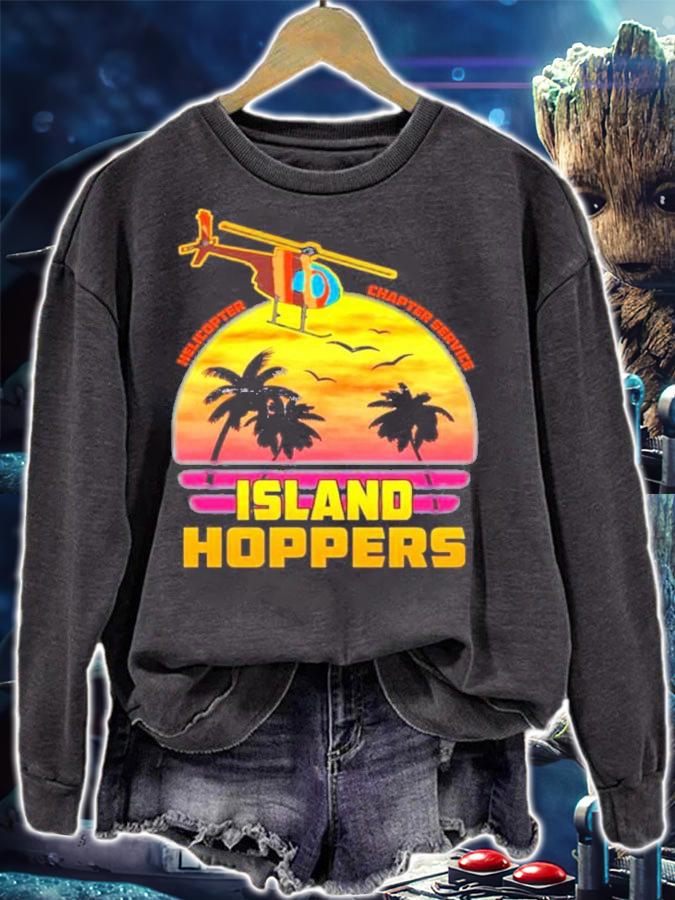 Helicopter Charter Service Island Hoppers Shirt t-shirt sweatshirt