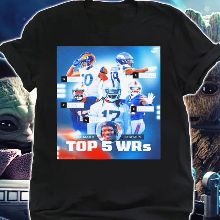 Ja'Marr Chase Top 5 WRs Shirt t-shirt