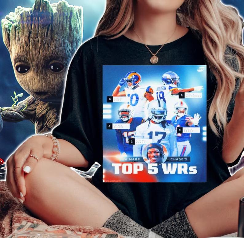 Ja'Marr Chase Top 5 WRs Shirt t-shirt