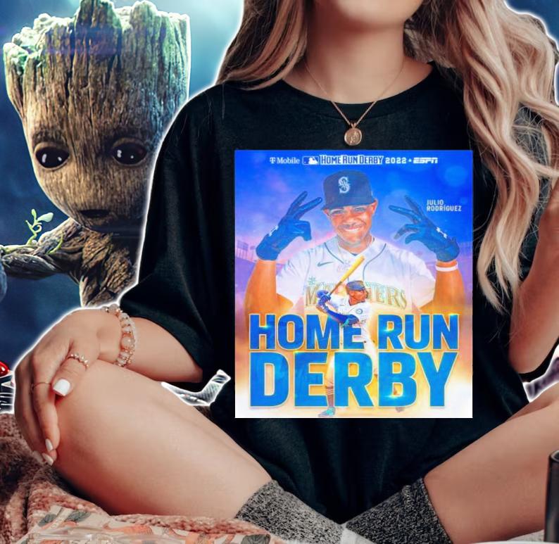 Julio Rodriguez Seattle Mariners Home Runs Derby 2022 MLB Shirt t-shirt woman shirt