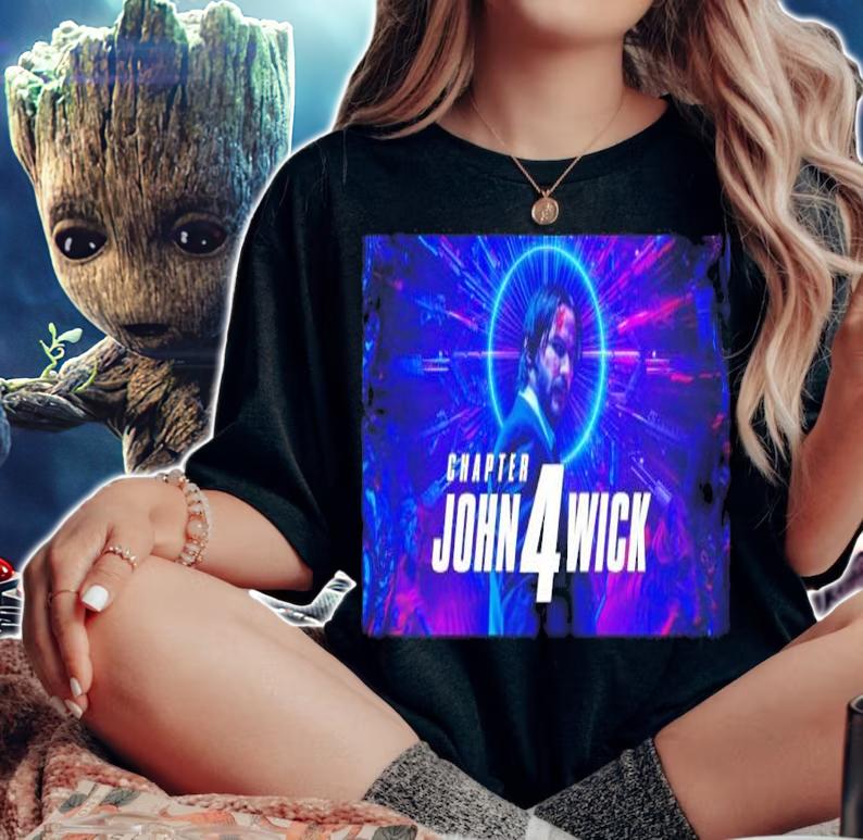 Keanu Reeves John Wick Chapter 4 Action Shirt t-shirt woman shirt