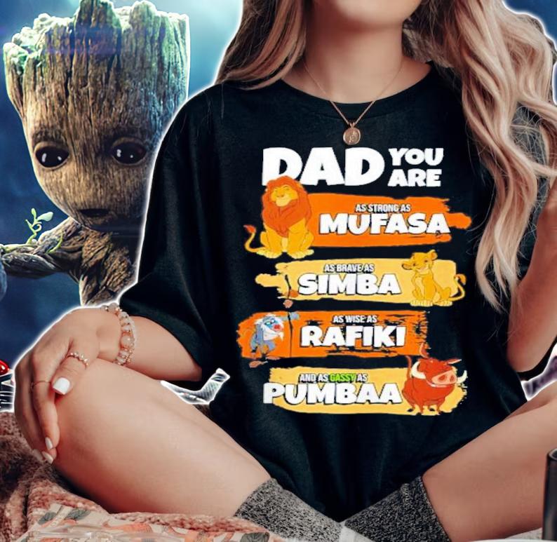 Lion King Dad You Are Word Stack Shirt t-shirt