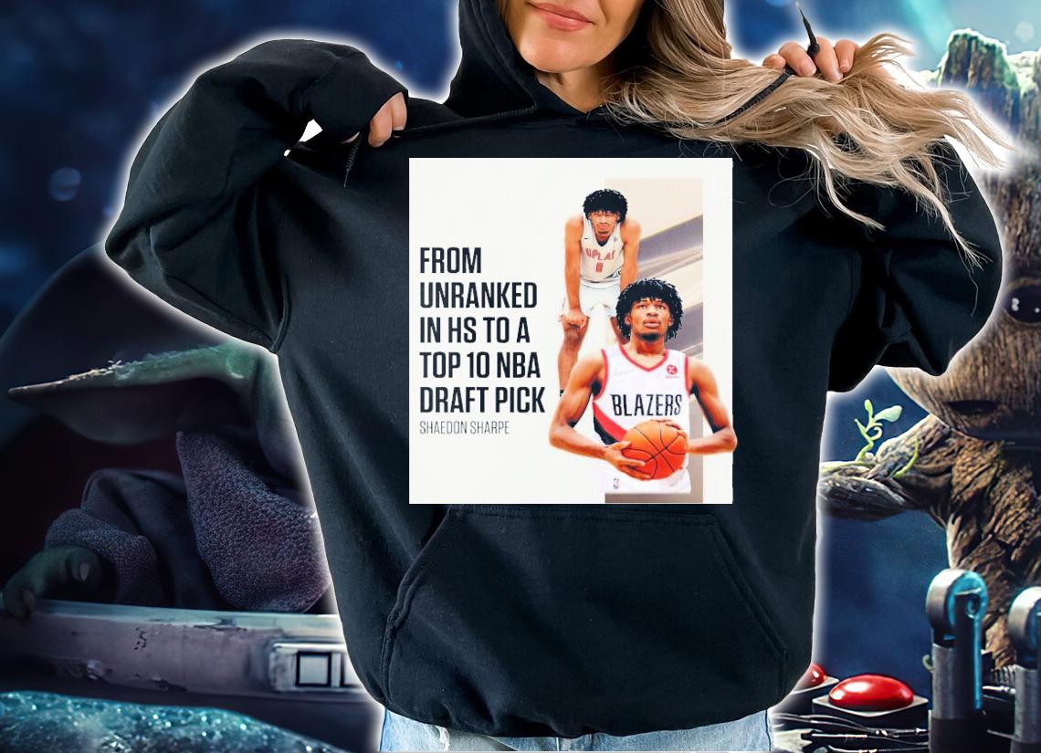 NBA 2022 NBA Draft Shaedon Sharpe From Unranked To Top 10 NBA Draft Pick T-Shirt t-shirt