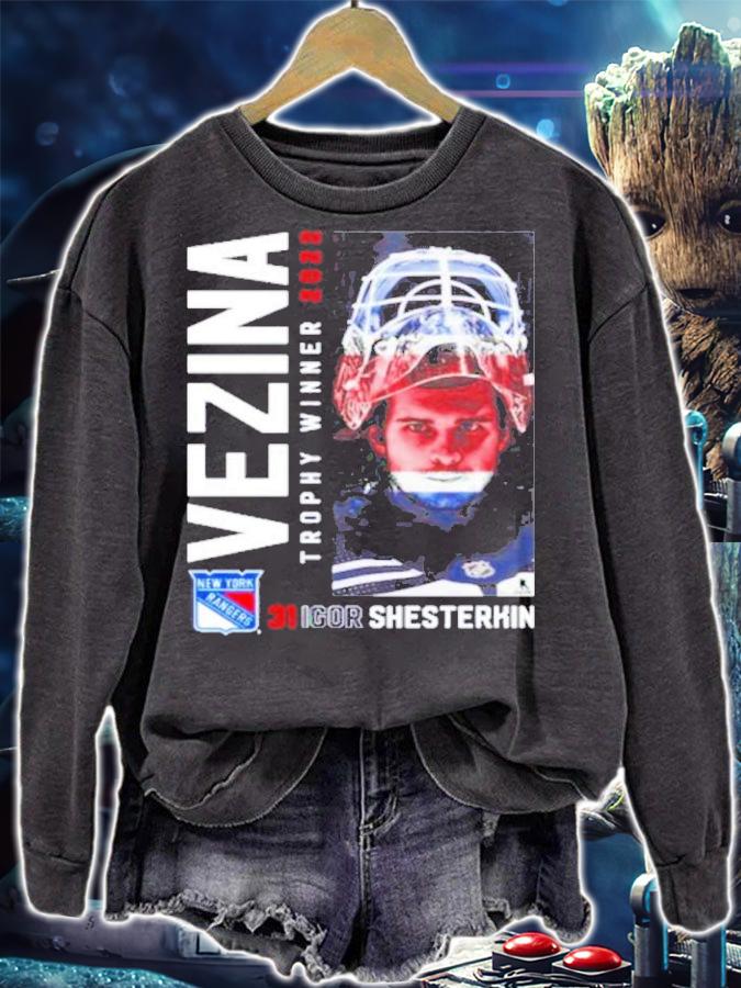 New York Rangers Igor Shesterkin 2022 Vezina Trophy Winner Shirt t-shirt