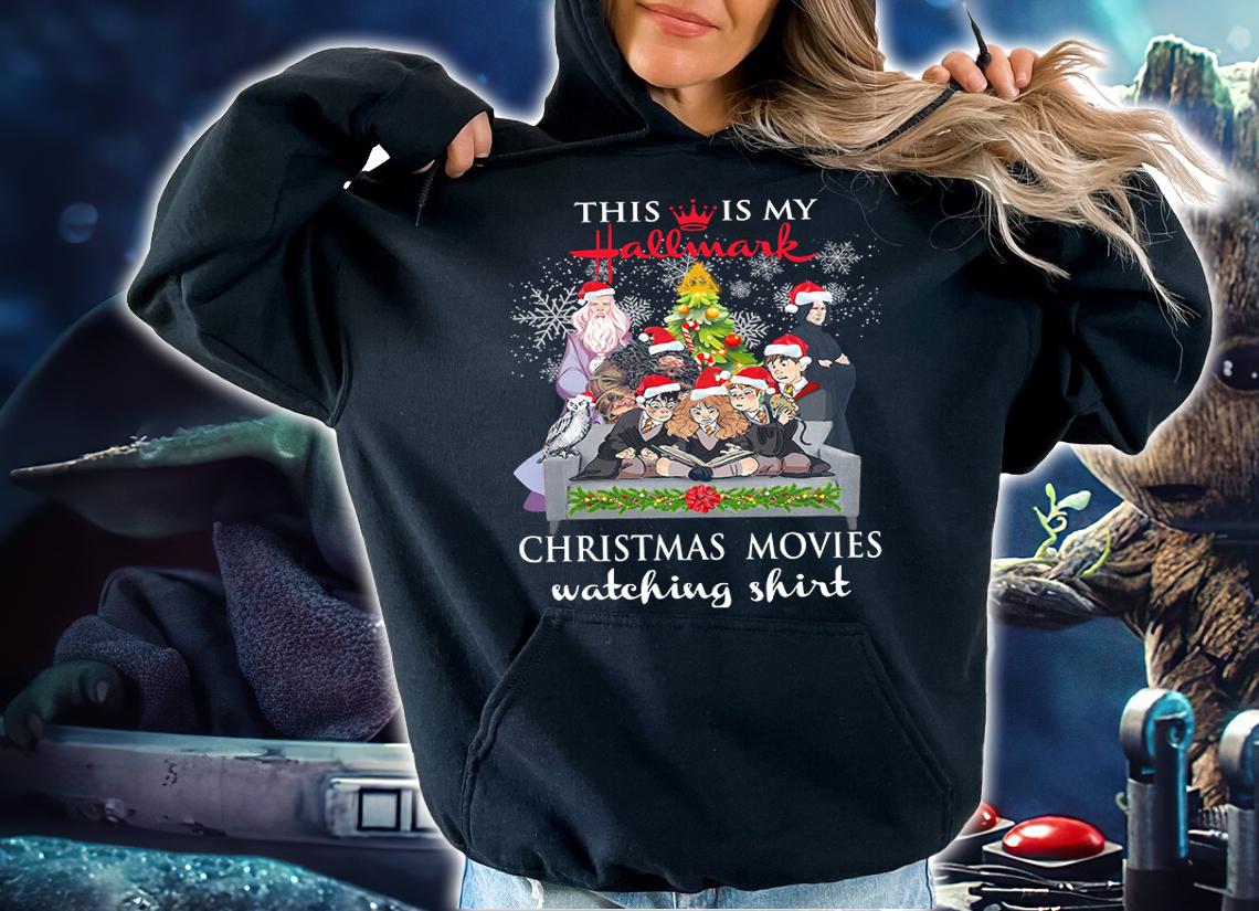 Harry Potter Characters This Is My Hallmark Christmas Movies Watching Shirt t-shirt