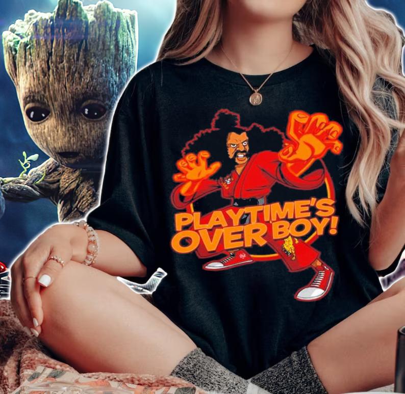 Sho Nuff Playtime's Over Boy 1985 Shirt t-shirt