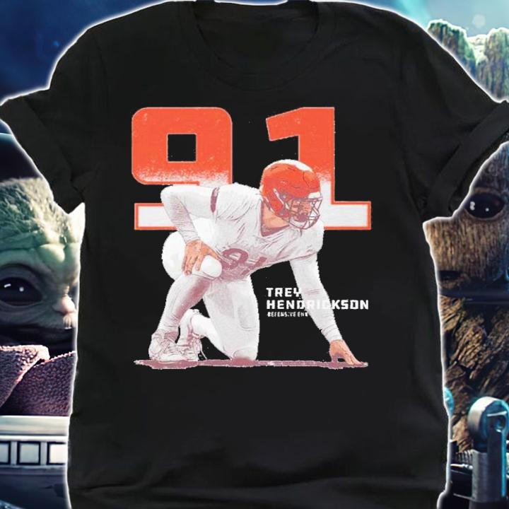Trey Hendrickson Cincinnati Outline Football Shirt t-shirt shirt