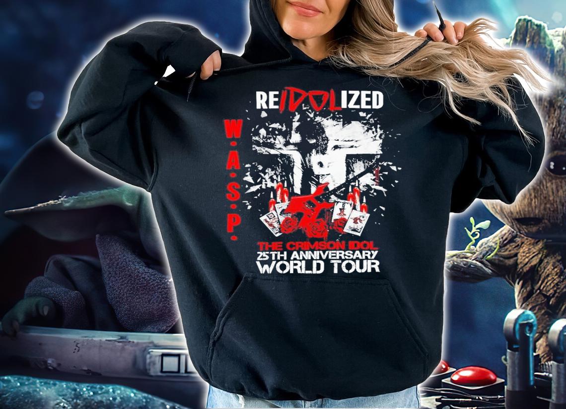 Wasp Reidolized The Crimson Idol 25th Anniversary Velveteen Plush Blanket Shirt t-shirt hoodie