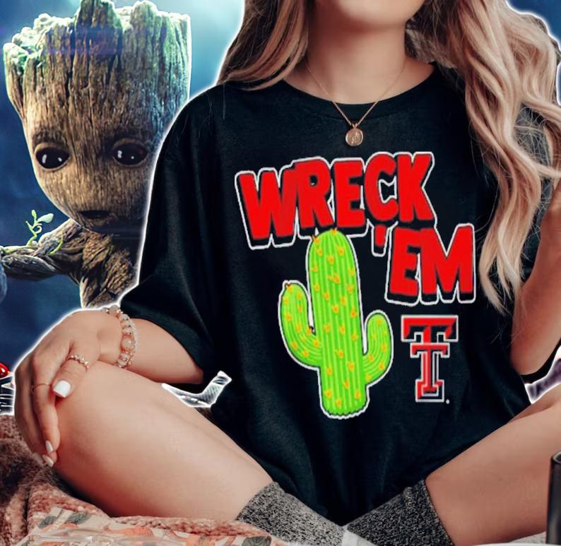 Texas Tech Football Wreck 'Em Cactus Shirt t-shirt