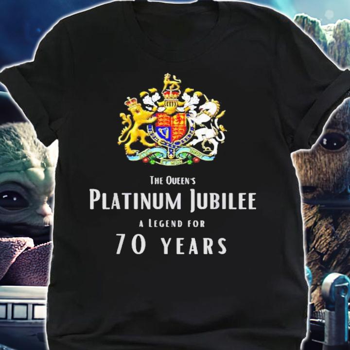 The Queen's Platinum Jubilee A Legend For 70 Years Shirt t-shirt shirt