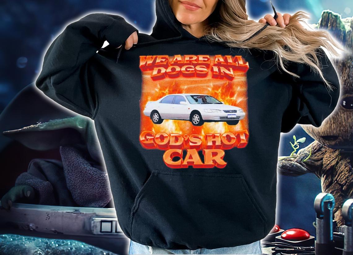 We Are All Dogs In God_s Hot Car Shirt t-shirt hoodie