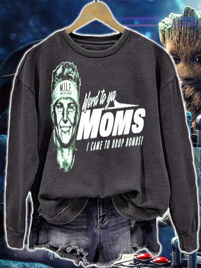 Wilson Word To Ya Moms I Came To Drop Bombs T-Shirt t-shirt sweatshirt
