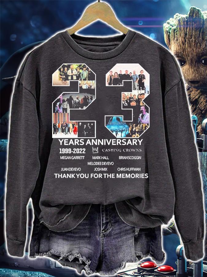 23rd Years Anniversary Casting Crowns 1999 2022 Thank You For The Memories T-Shirt t-shirt sweatshirt
