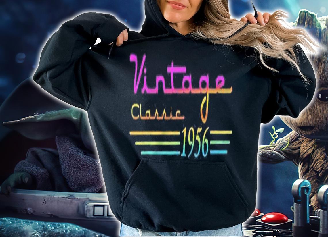 65Th Birthday 65 Years Old Vintage Retro 1956 Birthday Shirt t-shirt hoodie