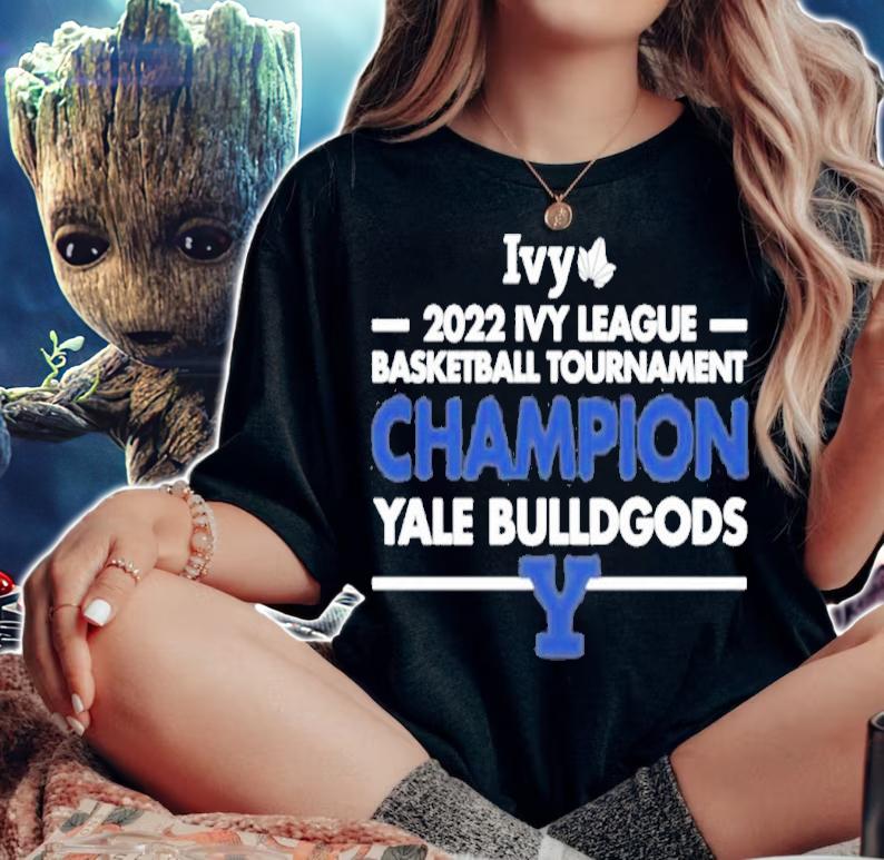2022 Ivy League Basketball Tournament Champion Yale Bulldgods Shirt t-shirt woman shirt