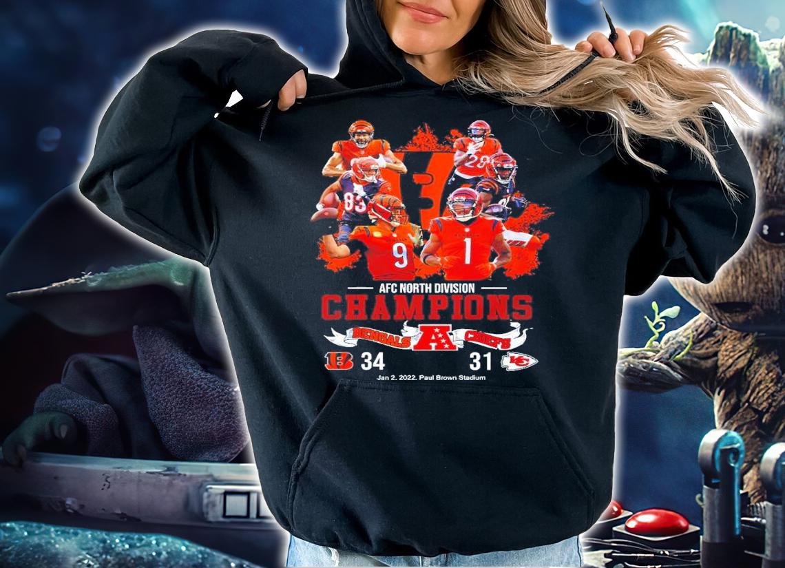 AFC North Division Champions Bengals vs Chiefs shirt t-shirt hoodie