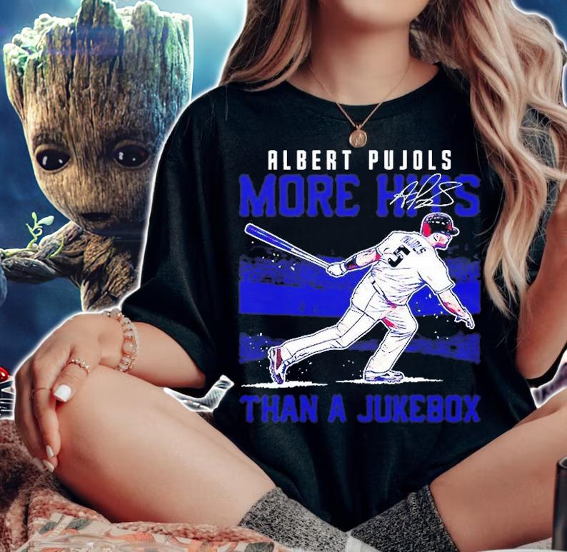 Albert Pujols More Hits Than A Jukebox Signature T-Shirt t-shirt