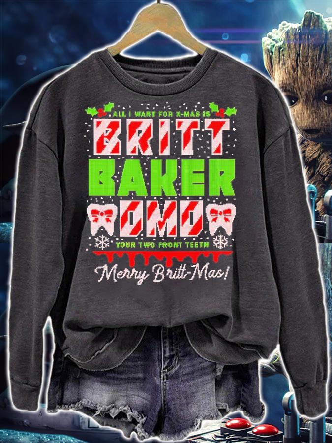 All I Want For X-mas Is Britt Baker DMD Your Two Front Teeth Shirt t-shirt