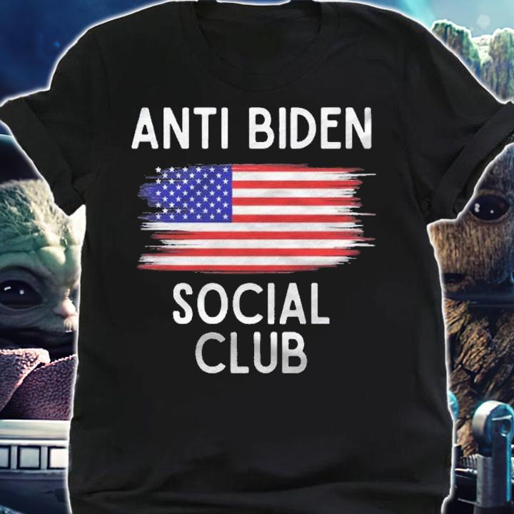 Anti Biden Social Club Funny Republican Pro Trump Shirt t-shirt