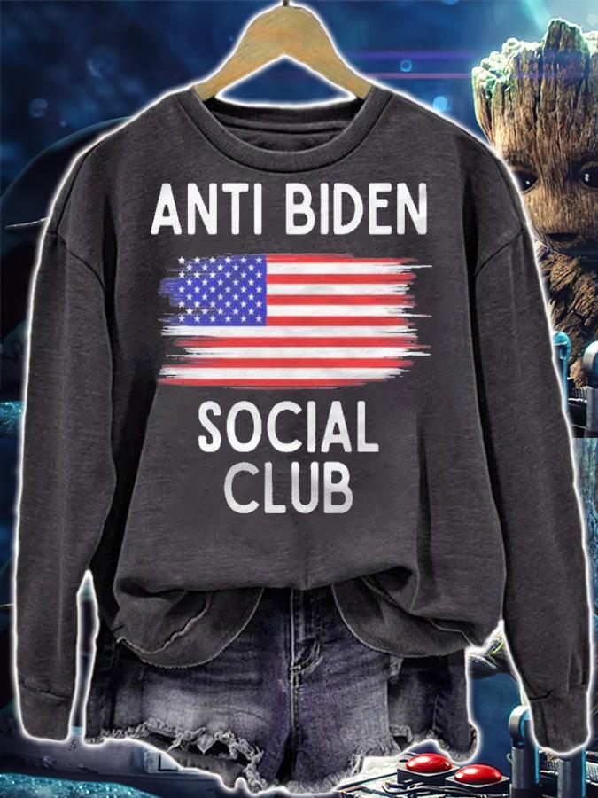 Anti Biden Social Club Funny Republican Pro Trump Shirt t-shirt