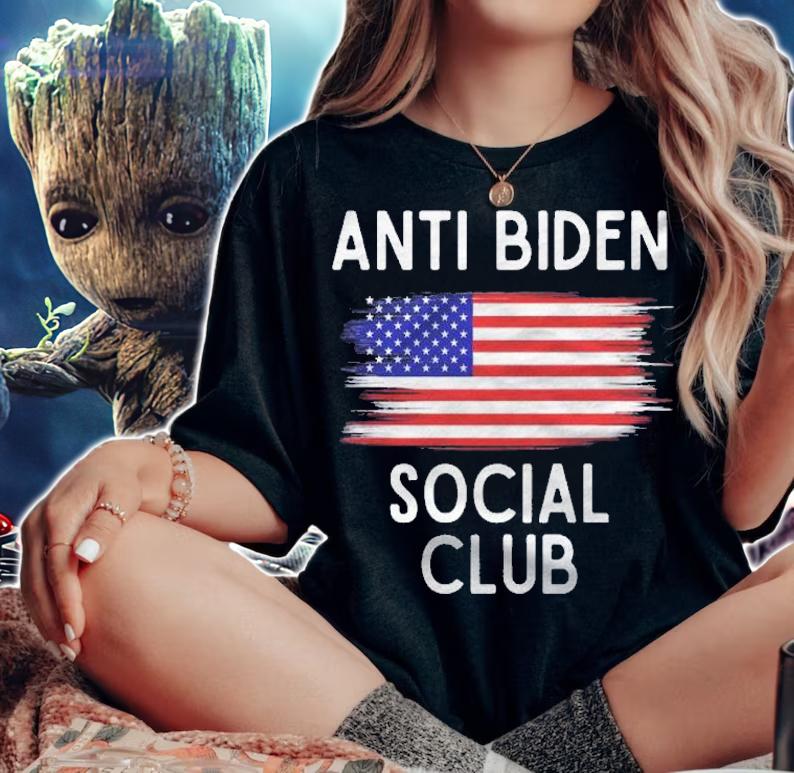 Anti Biden Social Club Funny Republican Pro Trump Shirt t-shirt