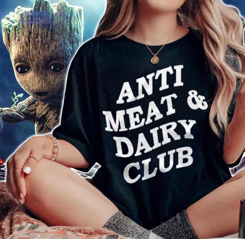 Anti Meat & Dairy Club Vegan Shirt t-shirt