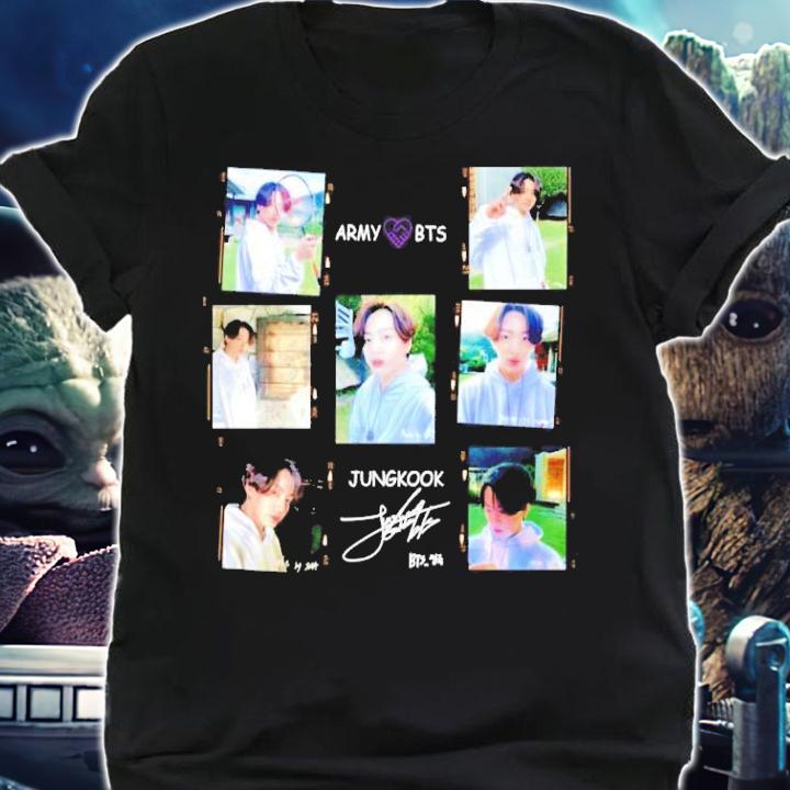 Army love BTS signature Jungkook shirt t-shirt