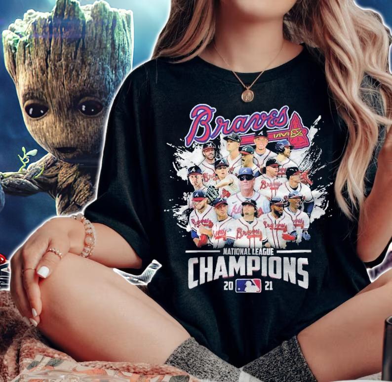 Atlanta Braves National League Champions 2021 Shirt t-shirt woman shirt