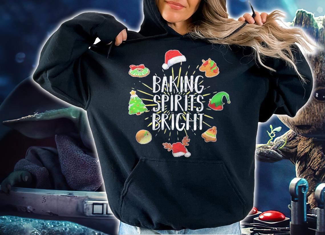 Baking Spirit Bright Christmas Tree X-Mas Cookie Kids Shirt t-shirt hoodie