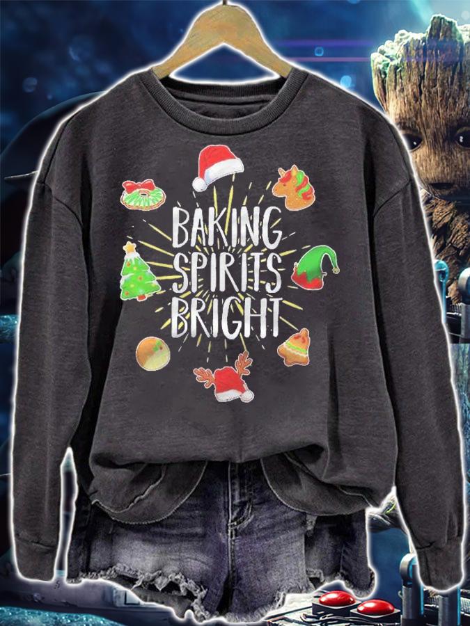 Baking Spirit Bright Christmas Tree X-Mas Cookie Kids Shirt t-shirt sweatshirt