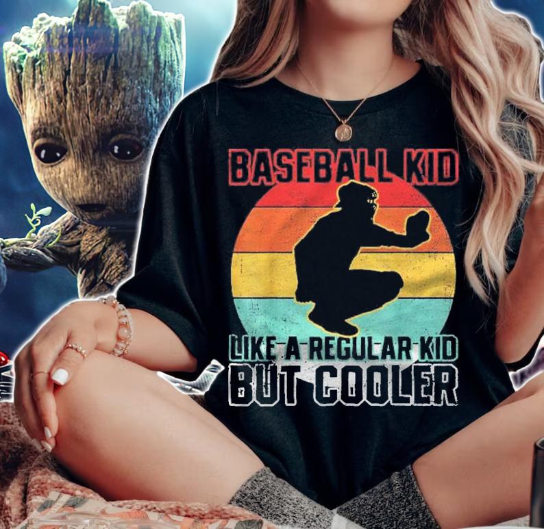 Baseball Kid Baseball Catcher Baseball Player Shirt t-shirt woman shirt