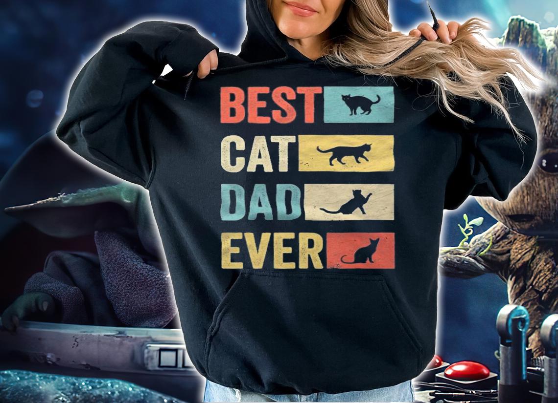 Best cat dad ever cat dad fabulous T-shirt t-shirt