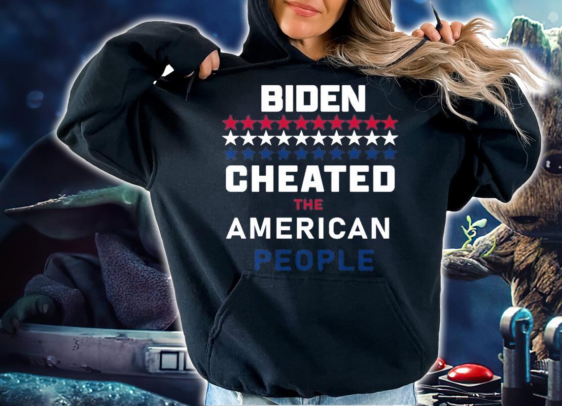Biden Cheated The American People Not My President T-Shirt t-shirt
