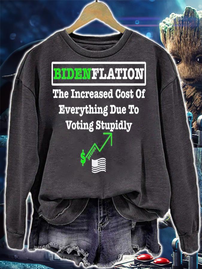 Bidenflation The Cost Of Voting Stupid Republican T-Shirt t-shirt sweatshirt