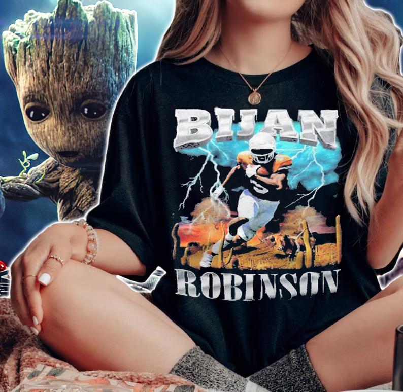 Bijan Robinson thunder T-shirt t-shirt woman shirt