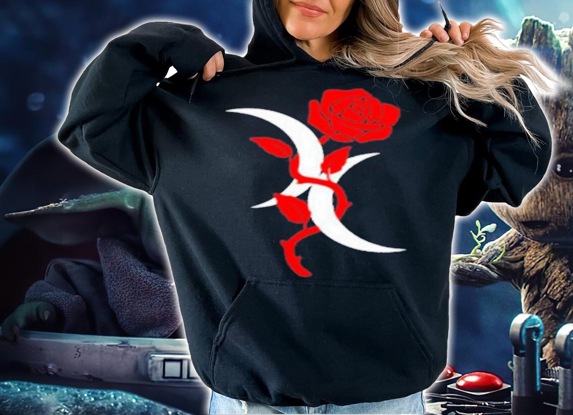 Bisexual Crescent Moon Rose shirt t-shirt