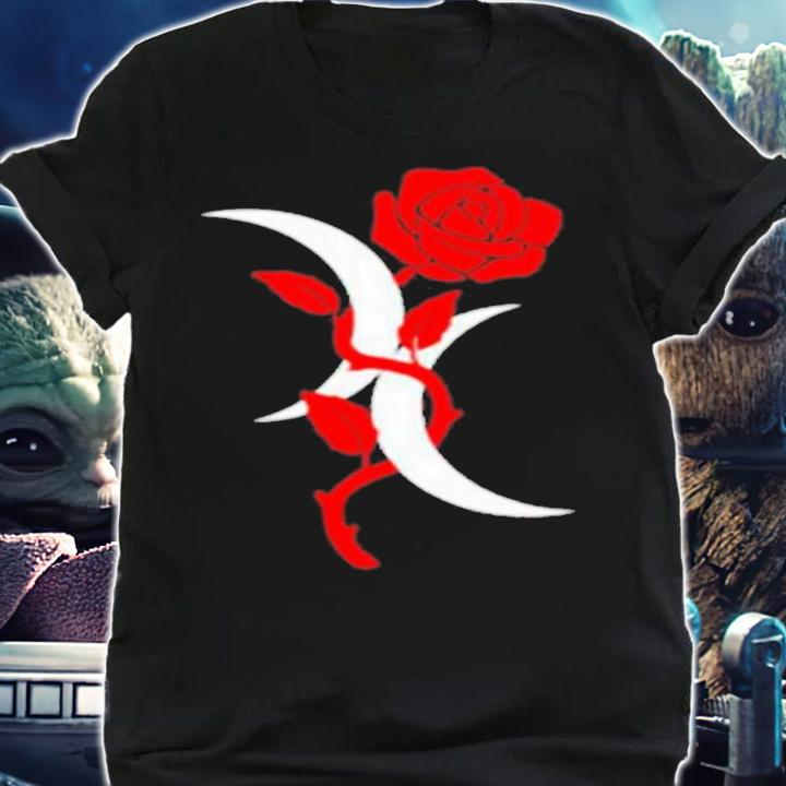 Bisexual Crescent Moon Rose shirt t-shirt