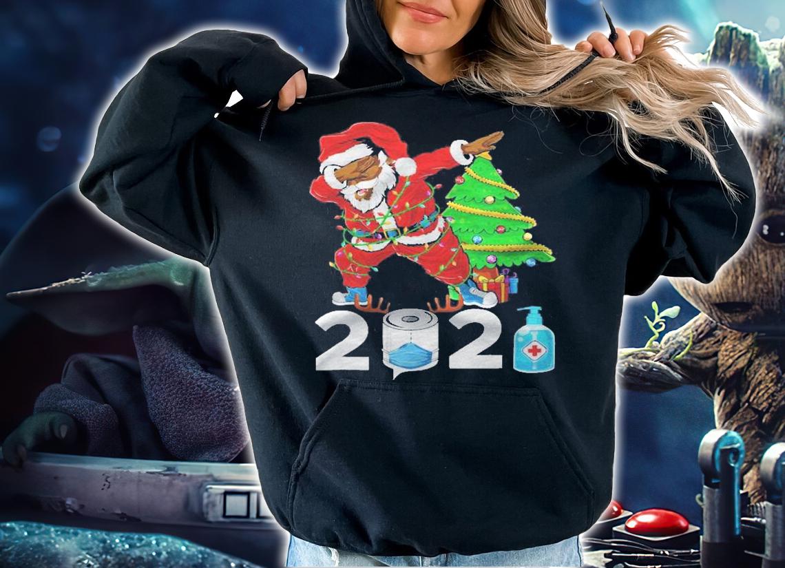 Black African American Santa Claus With Mask Christmas 2021 Ver2 Shirt t-shirt