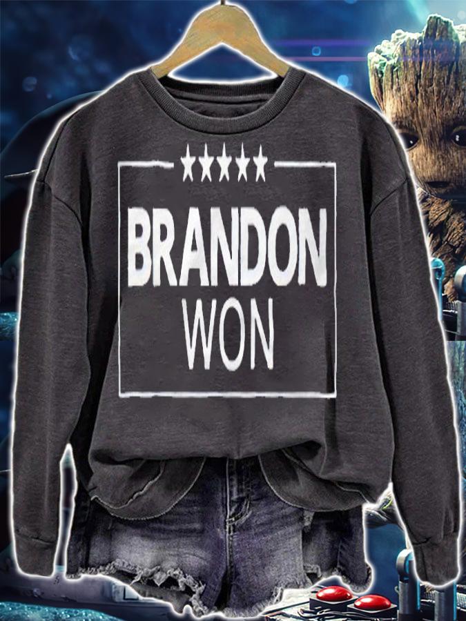 Brandon won T-shirts, v-neck and sweatshirt t-shirt sweatshirt