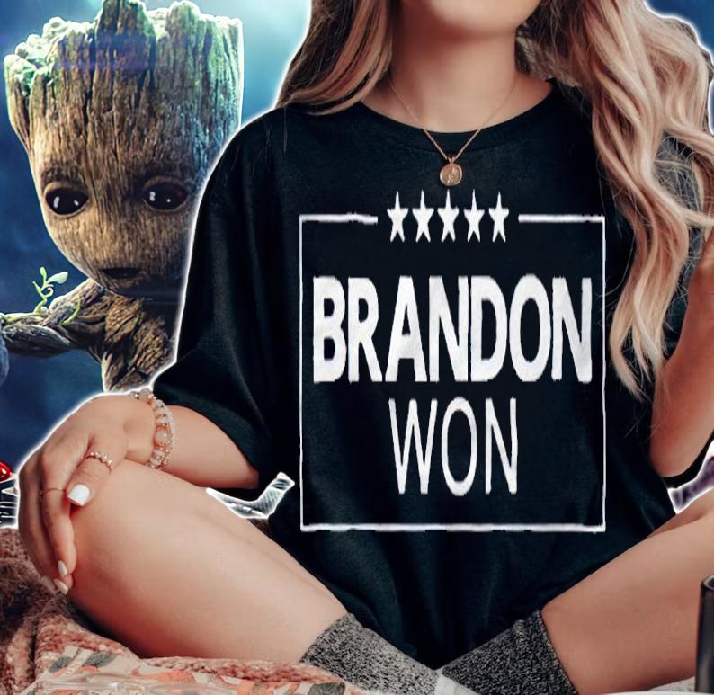 Brandon won T-shirts, v-neck and sweatshirt t-shirt woman shirt